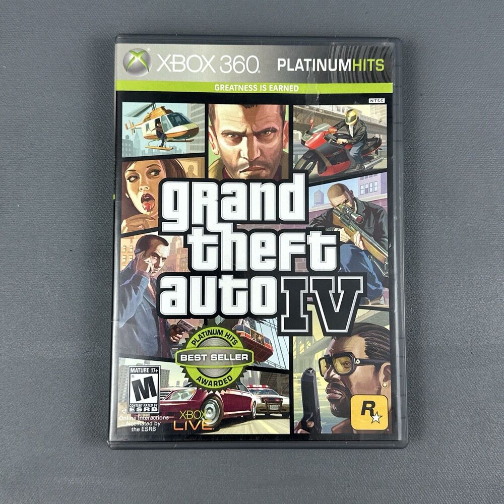 Grand Theft Auto IV Microsoft Xbox 360 Platinum Hits